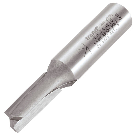 Trend Two Flute Shear Router Cutter 9.5mm Diameter Shank 1/2in 53/30X1/2TC