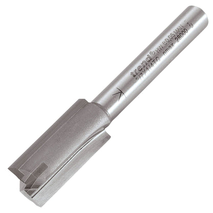 Trend Two Flute Straight Router Cutter 11mm Diameter Shank 1/4in 3/7X1/4TC