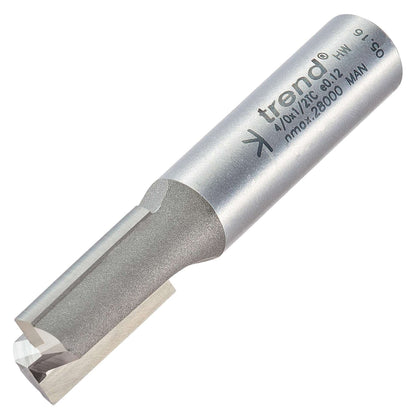 Trend Two Flute Straight Router Cutter 13mm Diameter Shank 1/2in 4/0X1/2TC