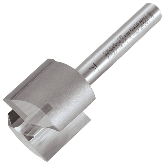 Trend Two Flute Straight Router Cutter 21mm Diameter Shank 1/4in 4/62X1/4TC