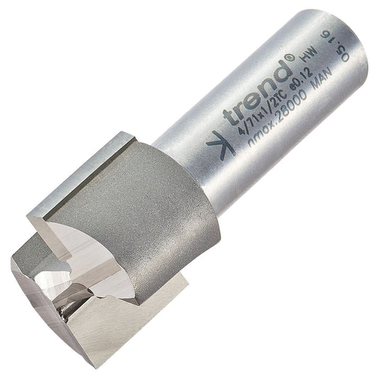 Trend Two Flute Straight Router Cutter 23mm Diameter Shank 1/2in 4/71X1/2TC