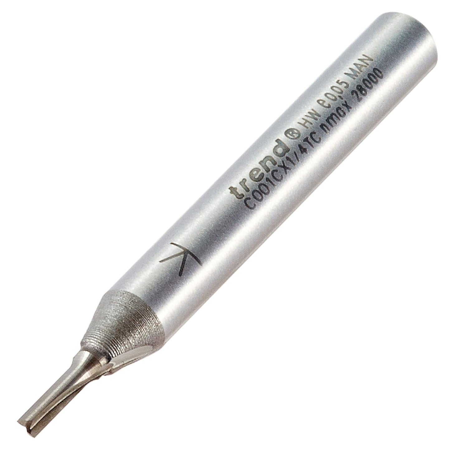 Trend Two Flute Straight Router Cutter 10mm Diameter C001CX1/4TC
