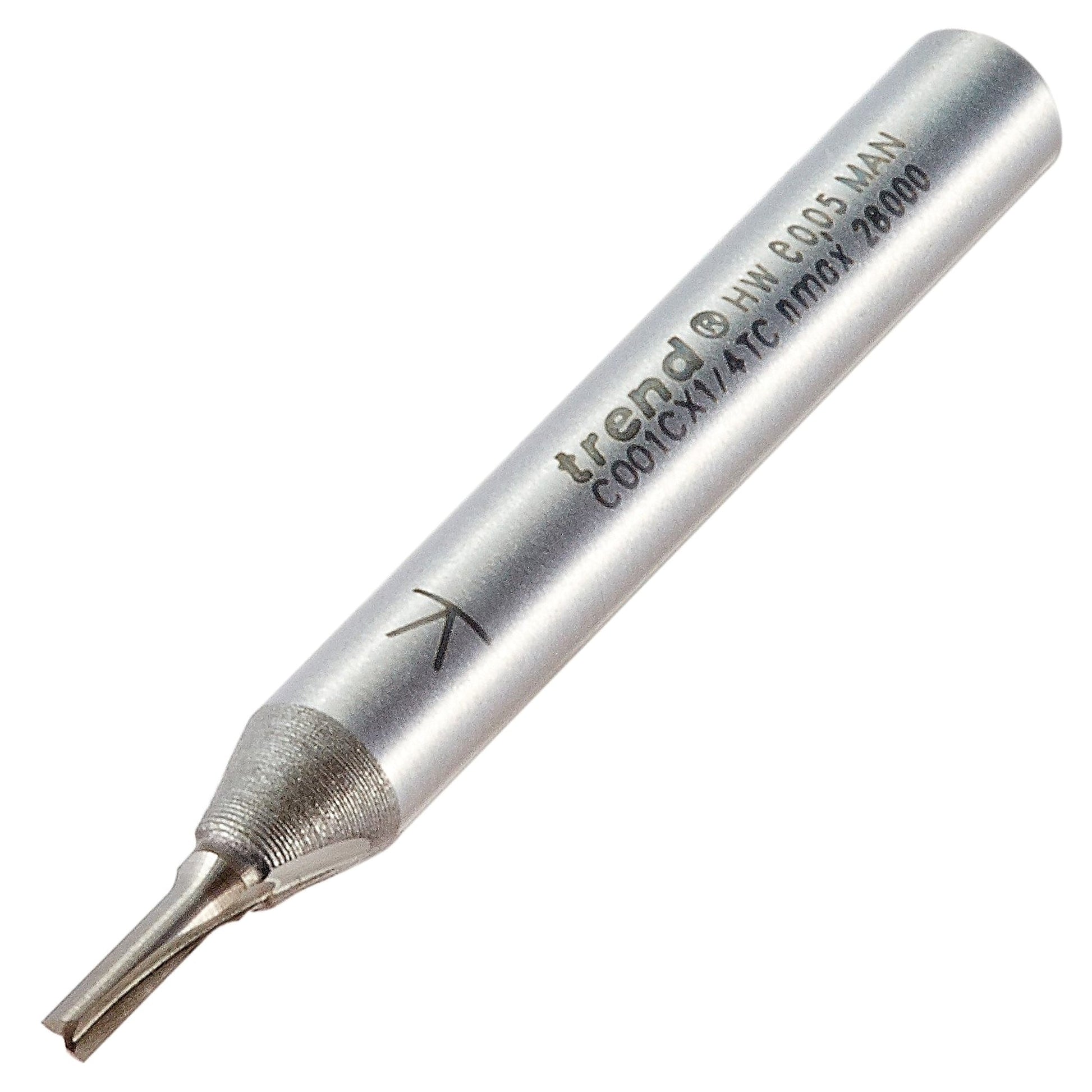 Trend Two Flute Straight Router Cutter 10mm Diameter C001CX1/4TC