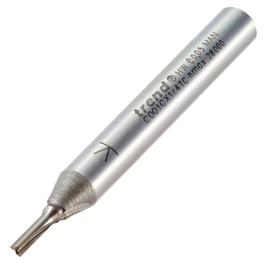 Trend Two Flute Straight Router Cutter 10mm Diameter C001CX1/4TC