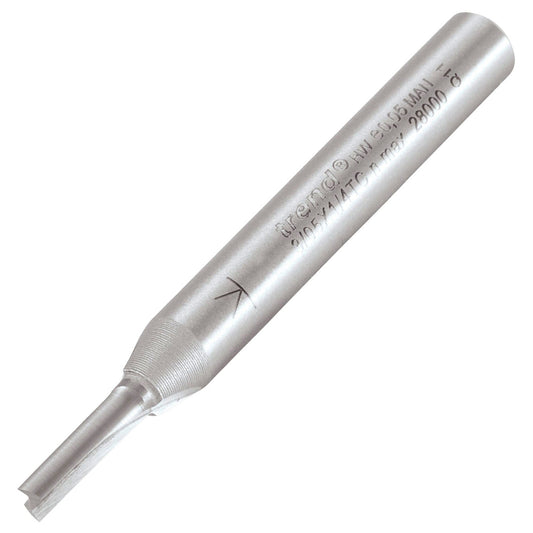 Trend Two Flute Straight Router Cutter 3mm Diameter Shank 1/4in 3/05X1/4TC