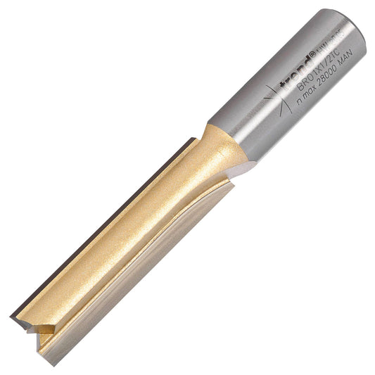 Trend Two Flute Straight Worktop Router Cutter 12.7 x 50.8mm