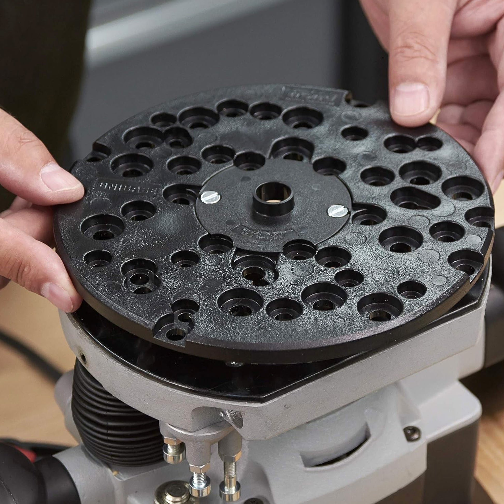 Trend Universal Router Sub Base with Pins and Bush UNIBASE Fitting to a Router