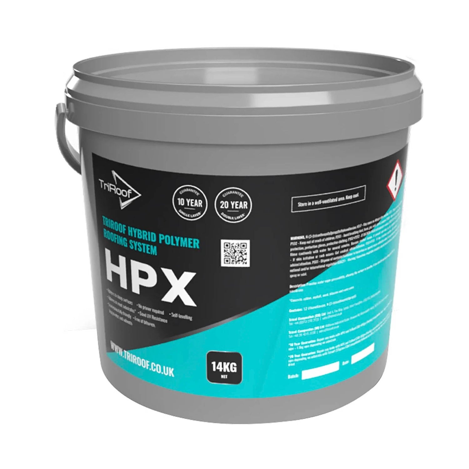 TRIROOF HPX HYBRID POLYMER LIQUID MEMBRANE - 14KG - Transtools Online