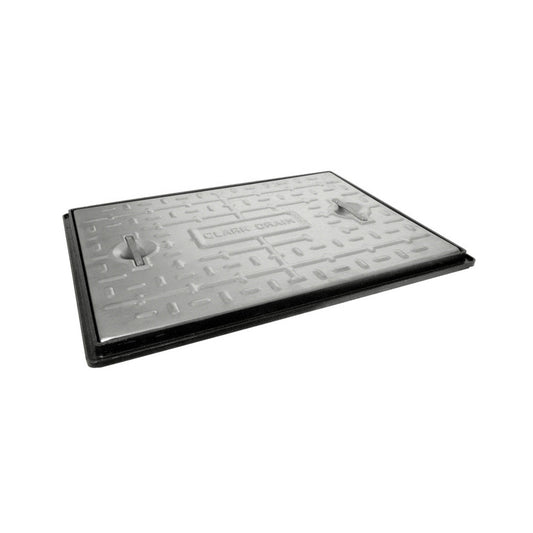 Underground Galvanised Drain Cover and Frame - 24in x 18in - Transtools Online