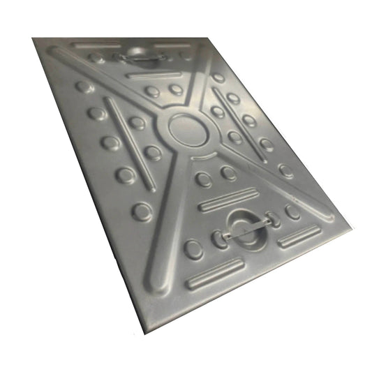 Underground Galvanised Pedestrian Manhole Drain Cover - 24in x 18in - Transtools Online