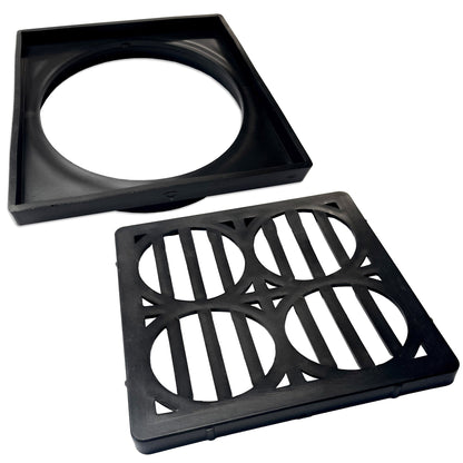 Underground Round To Square Gully Grid Adaptor Base and Top Grid