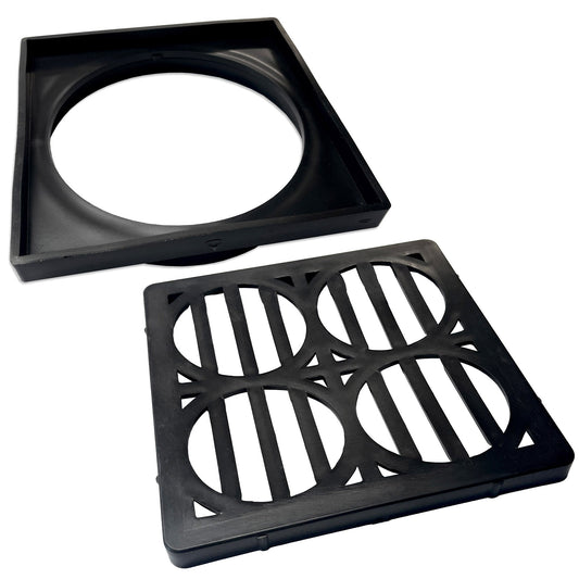 Underground Round To Square Gully Grid Adaptor Base and Top Grid