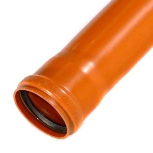 Underground Single Socket Pipe 110mm - 3 Metre - Transtools Online