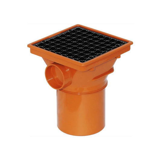 Underground Square Hopper With Grid - 110mm - Transtools Online