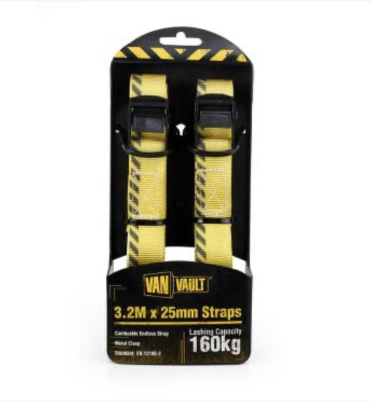 VAN VAULT ENDLESS STRAP 4.5 METRE X 25MM - 2 PACK - Transtools Online