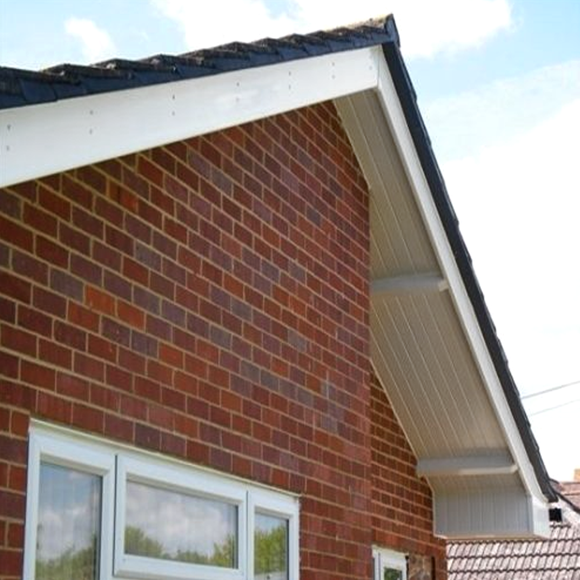 White Capping Over Fascia Board Used on a House