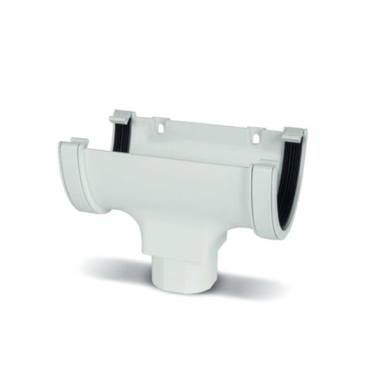 WHITE DEEPFLOW GUTTER RUNNING OUTLET - Transtools Online