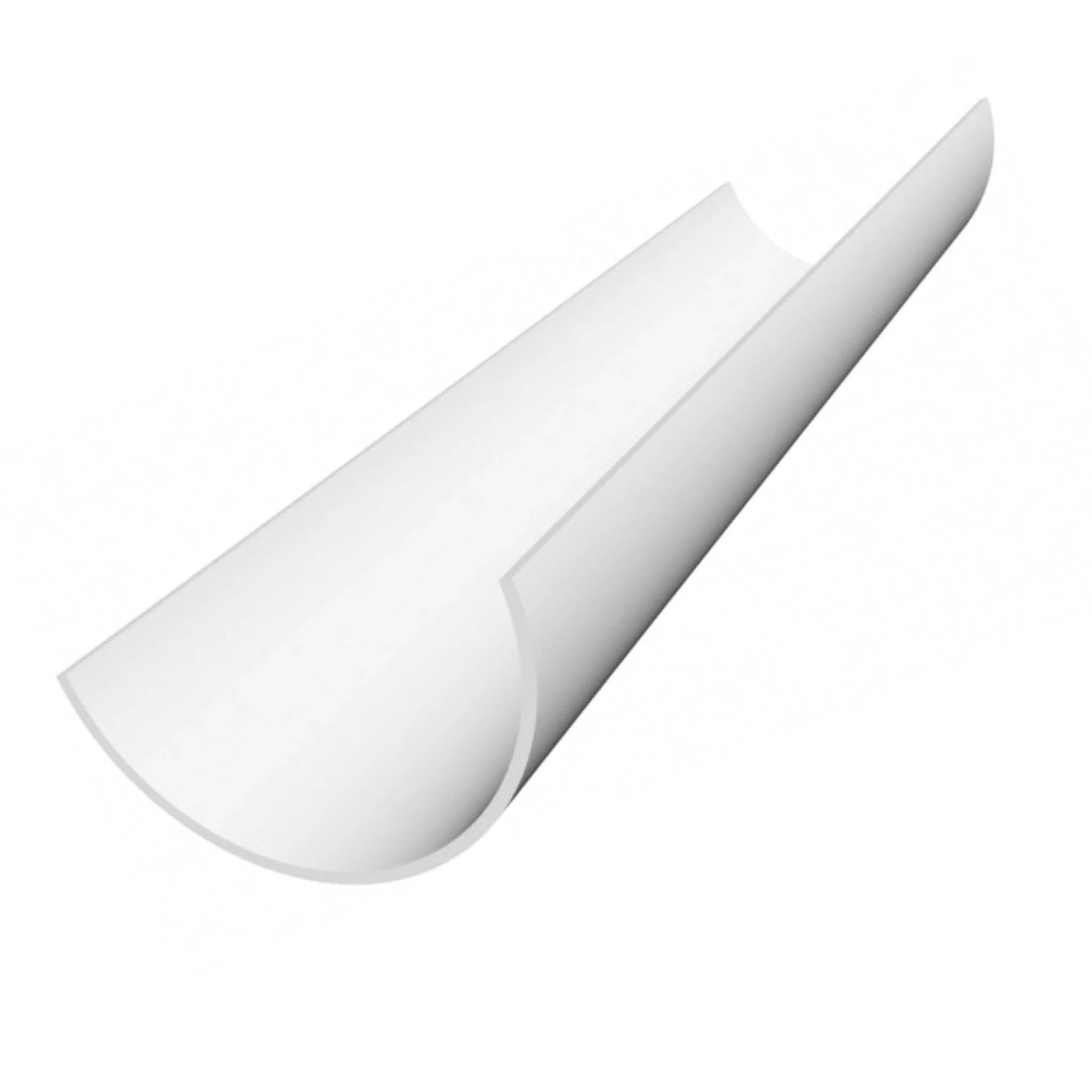 White Half Round Gutter - 4 Metre - Transtools Online