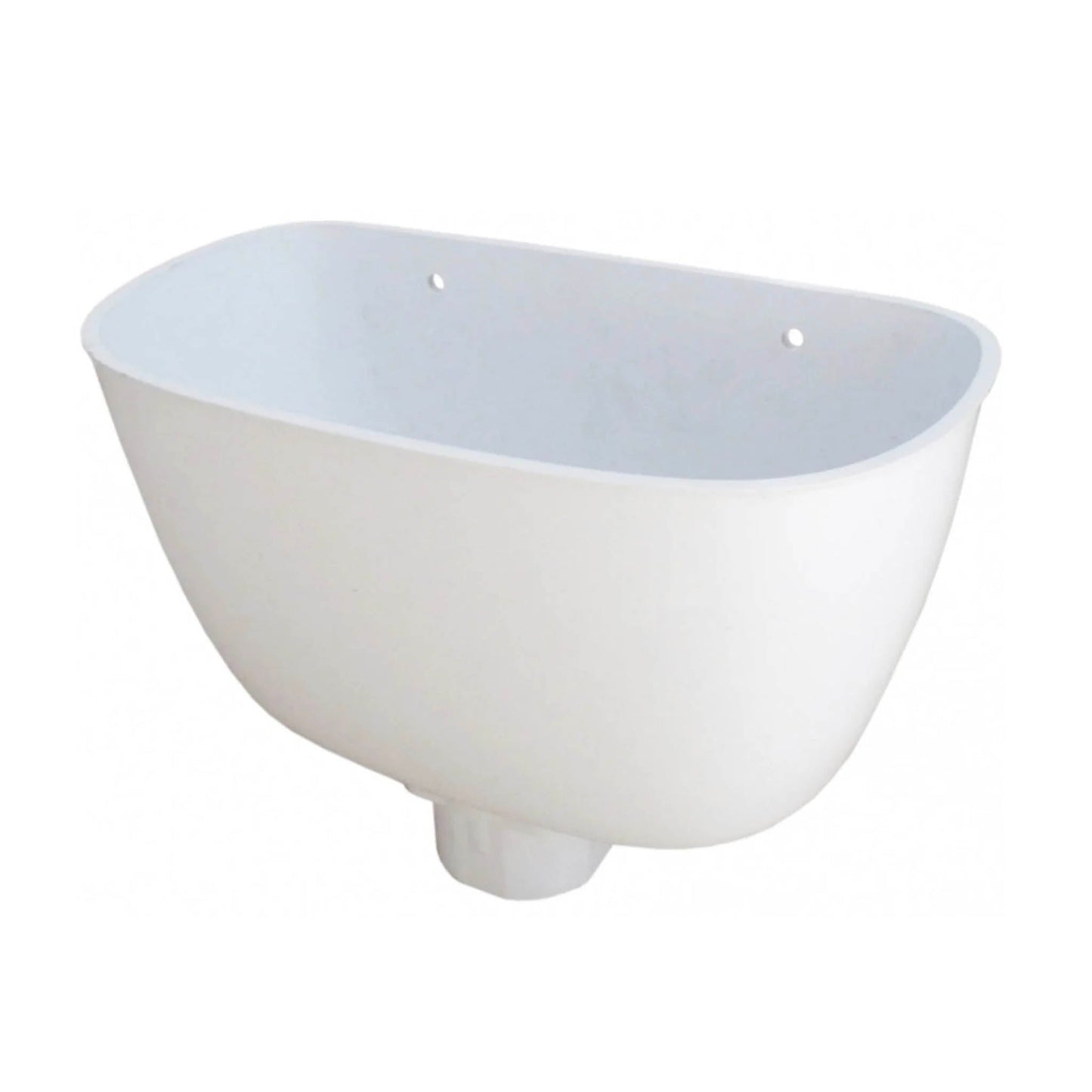 White Round And Square Downpipe Hopper - Transtools Online