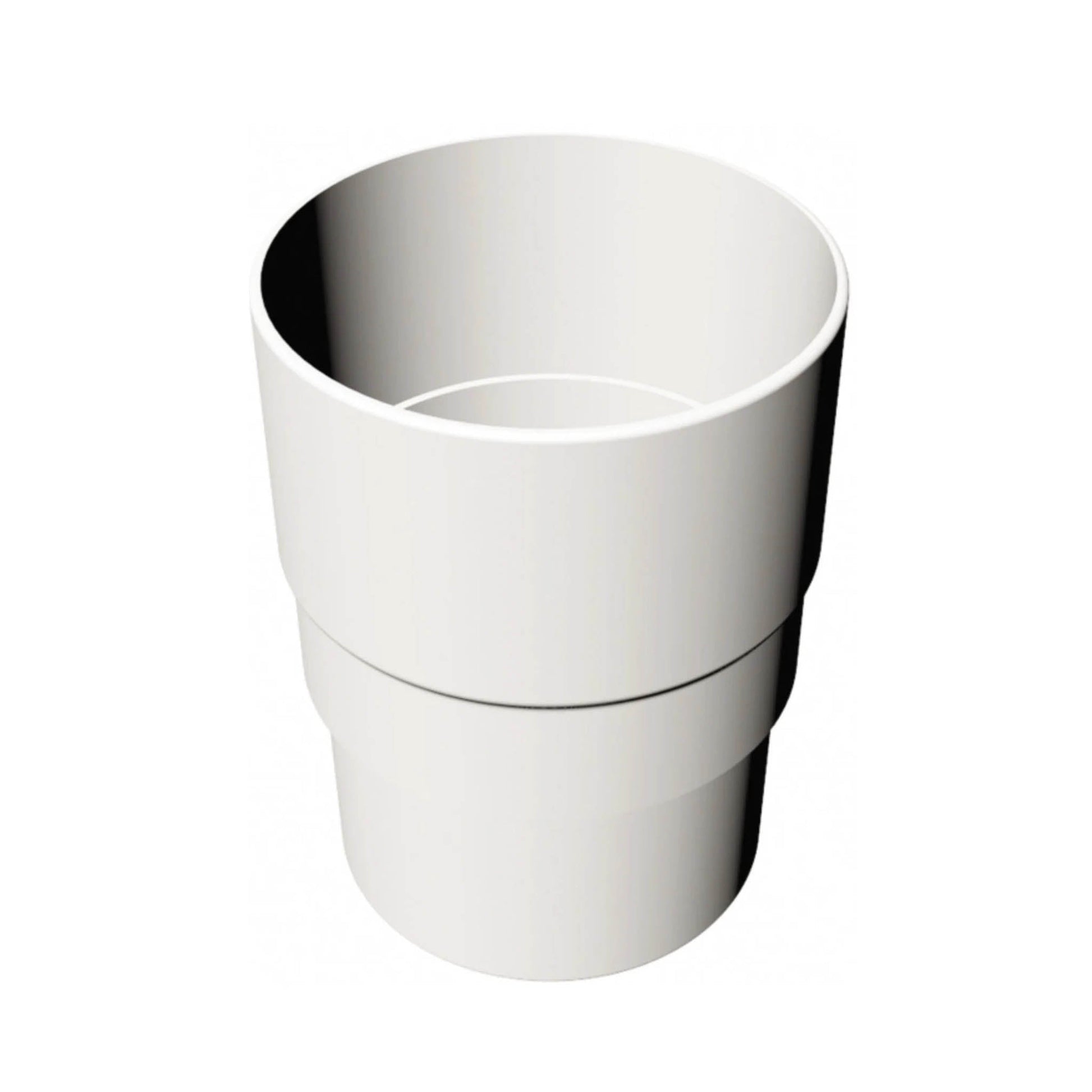 White Round Downpipe Socket Adaptor - Transtools Online