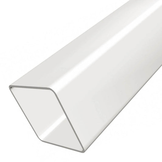 White Square Downpipe - 4 Metre - Transtools Online