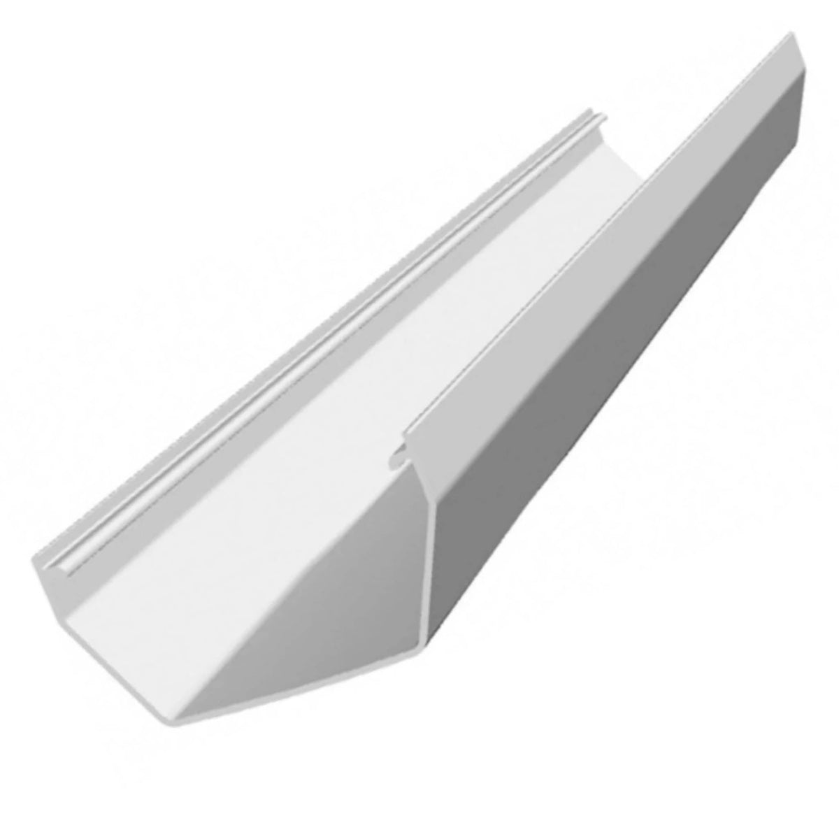 Simple Square Gutter White Square Gutter - 4 Metre