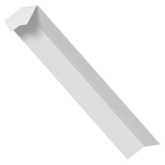 White UPVC External Capping and Fascia Bay Corner 135 Degree 300mm - 12in