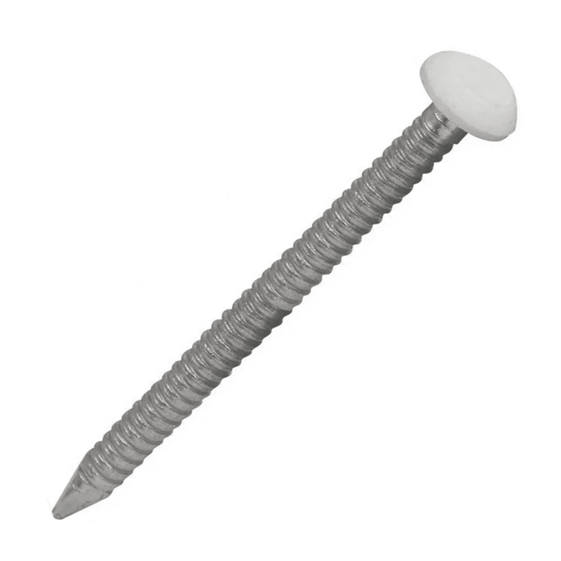 White UPVC Polytop Stainless Steel Soffit Cladding Fixing Pins - 250 Pack 30mm
