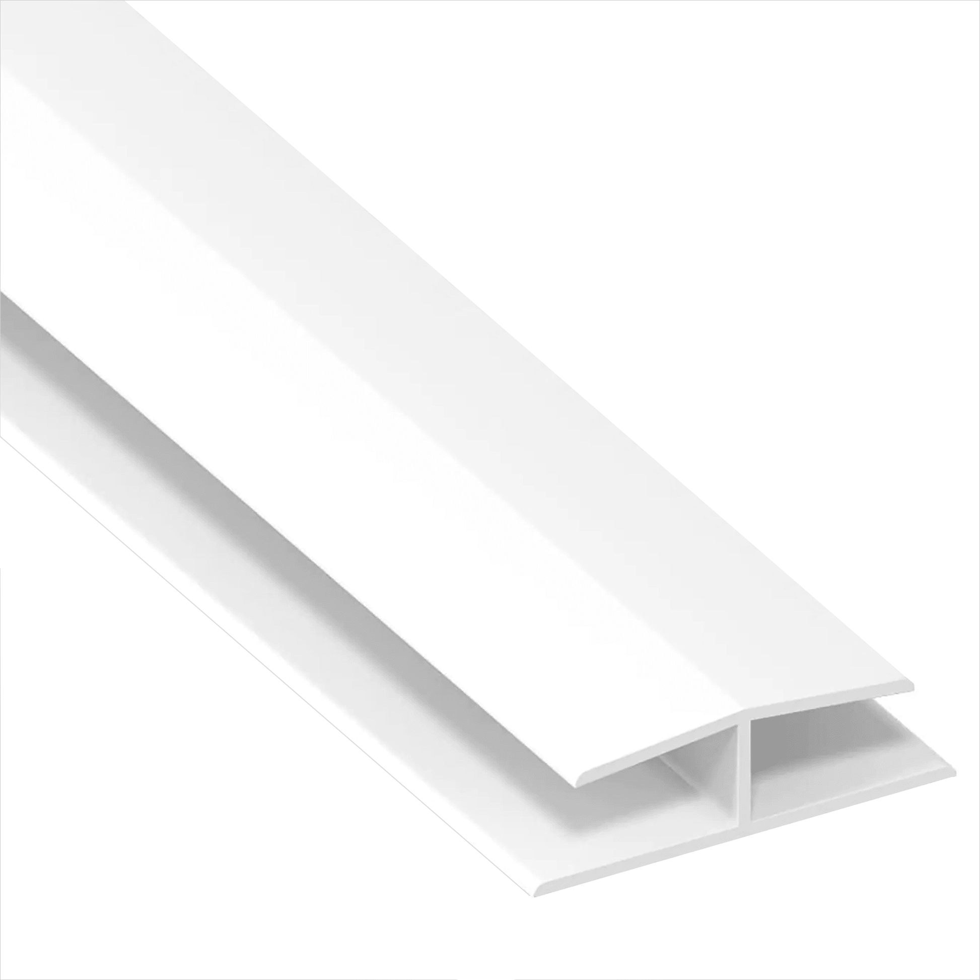 White UPVC Soffit and Utility Board H Joining Trim 5 Metre