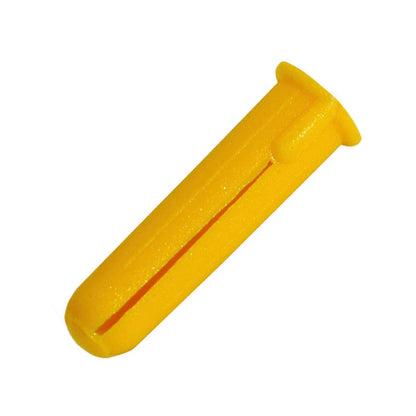Yellow Expansion Wall Plugs - 100 box