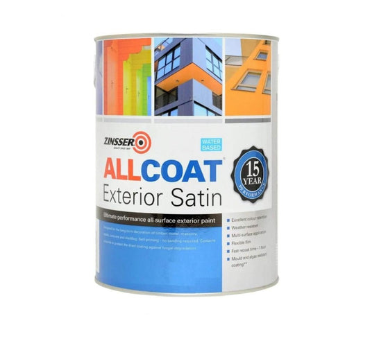 Zinsser Allcoat Exterior Paint Anthracite Grey Satin - 1 Litre - Transtools Online