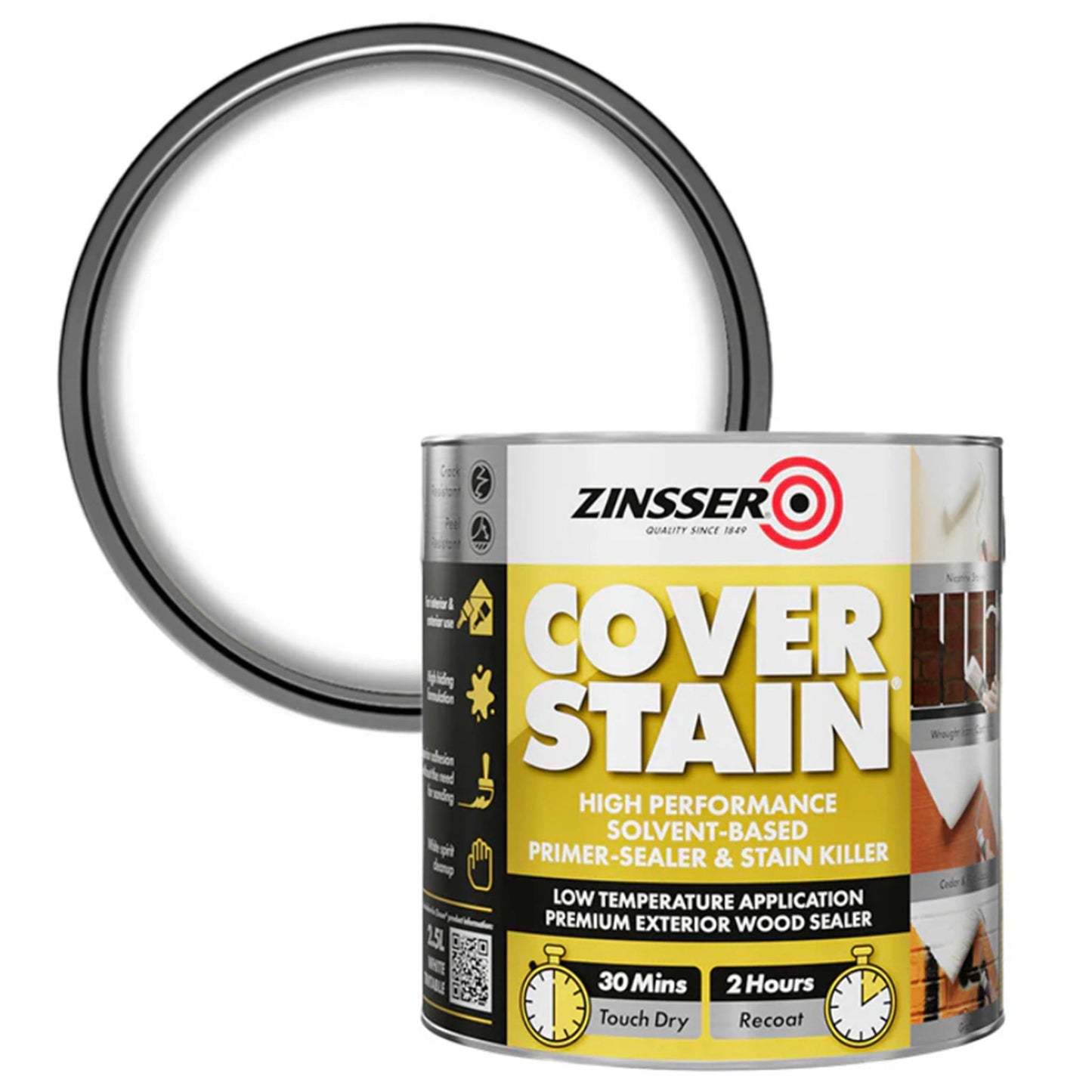 Zinsser Cover Stain Primer Paint 2.5 Litre