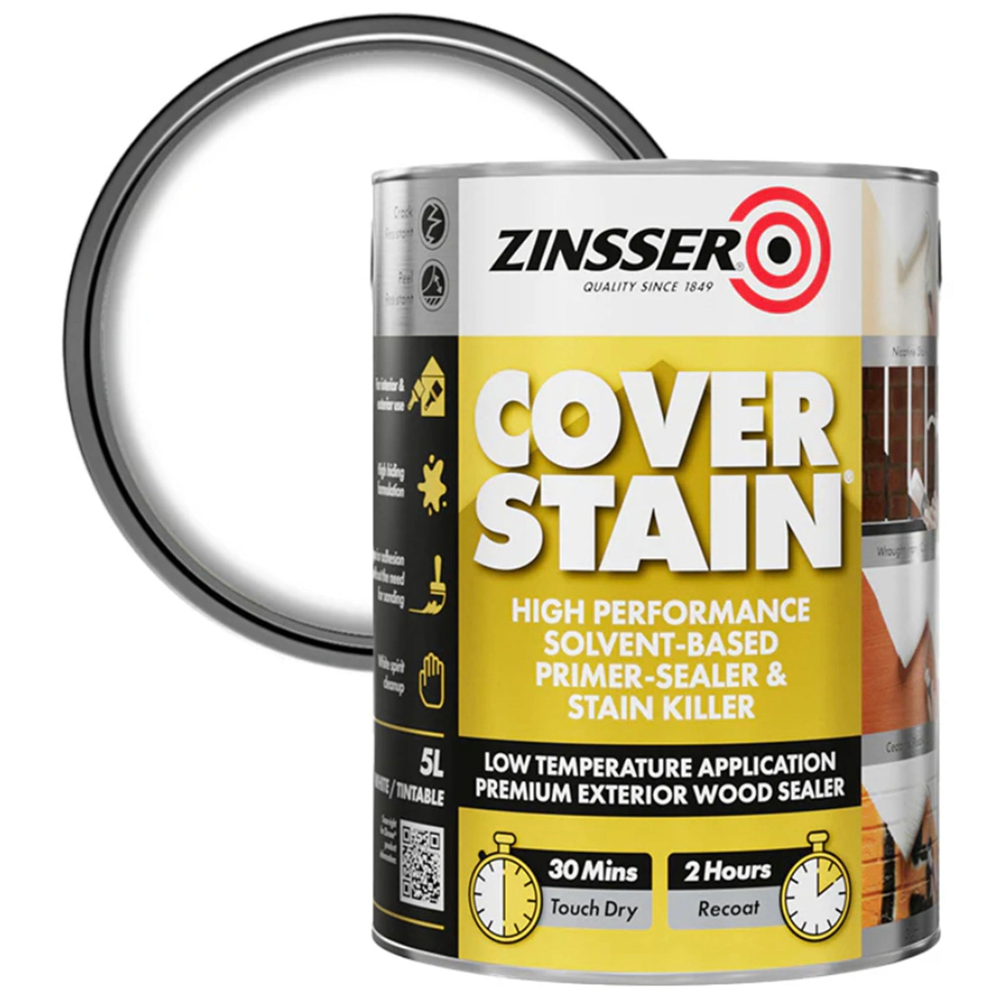Zinsser Cover Stain Primer Paint 5 Litre