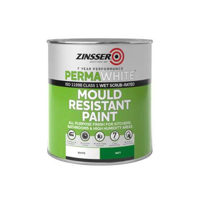 Zinsser Perma - White Interior Paint Matt 1 Litre