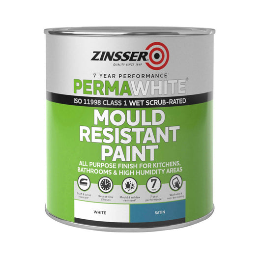 Zinsser Perma White Interior Satin - 5 Litre - Transtools Online