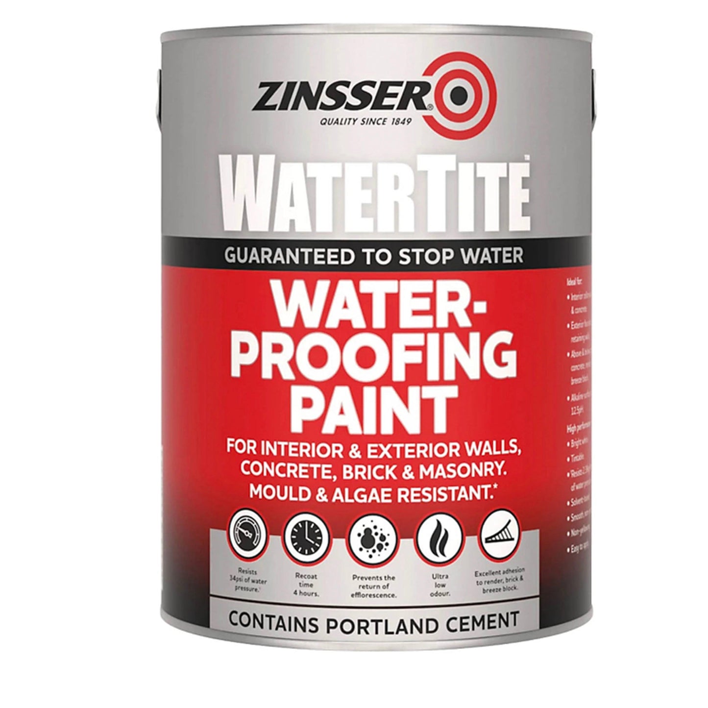Zinsser Watertite Basement Waterproof Paint 5 Litre