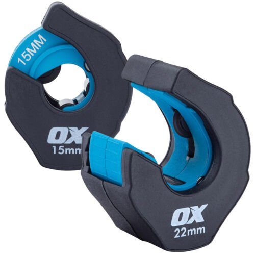 OX Professional Ratchet Copper Pipe Slice Cutter 15mm and 22mm Plumbing Tube - Transtools Online
