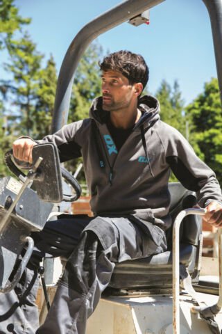 OX TOOLS WORKWEAR Black and Grey Hoodie - Transtools Online