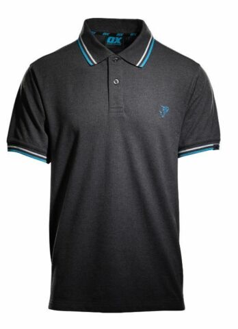 Ox Workwear Pique Polo Shirt Charcoal