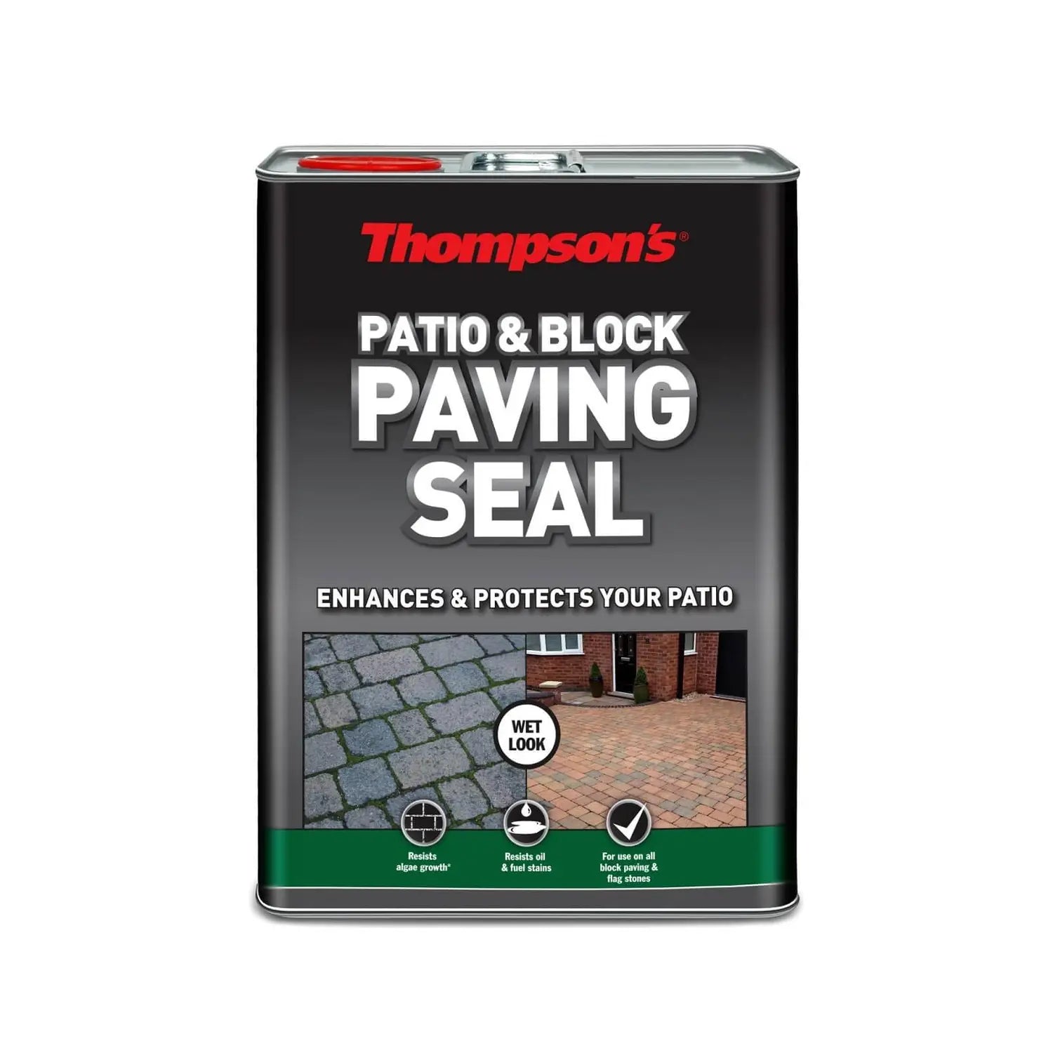 Thompsons 5L Patio and Block Paving Seal Protects Resists Oil & Fuel - Transtools Online